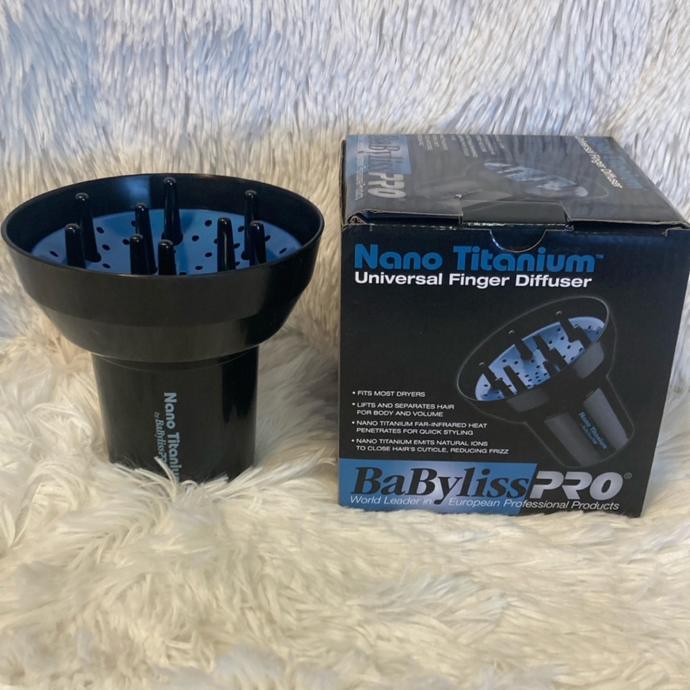BaByliss PRO Nano Titanium Universal Finger Diffuser - Black